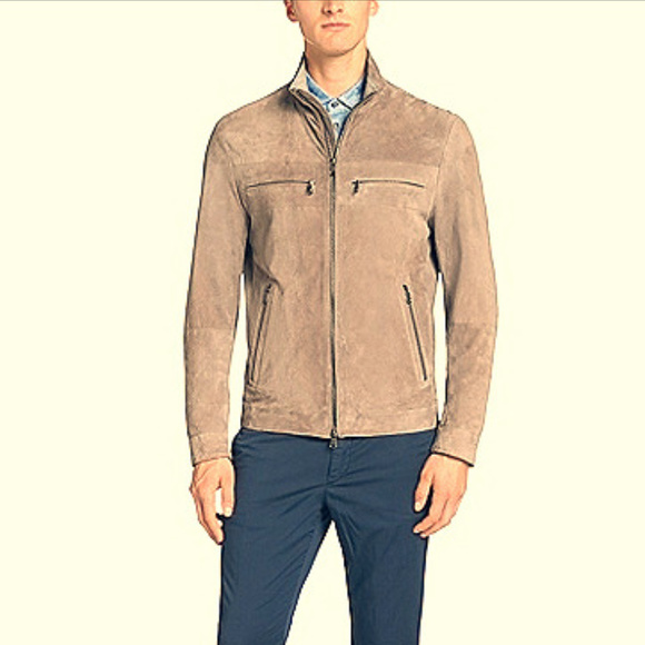 hugo boss suede jacket mens